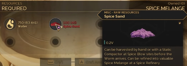 dune awakening spice melange crafting
